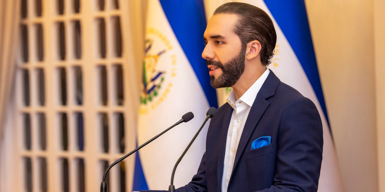 El presidente de El Salvador, Nayib Bukele.