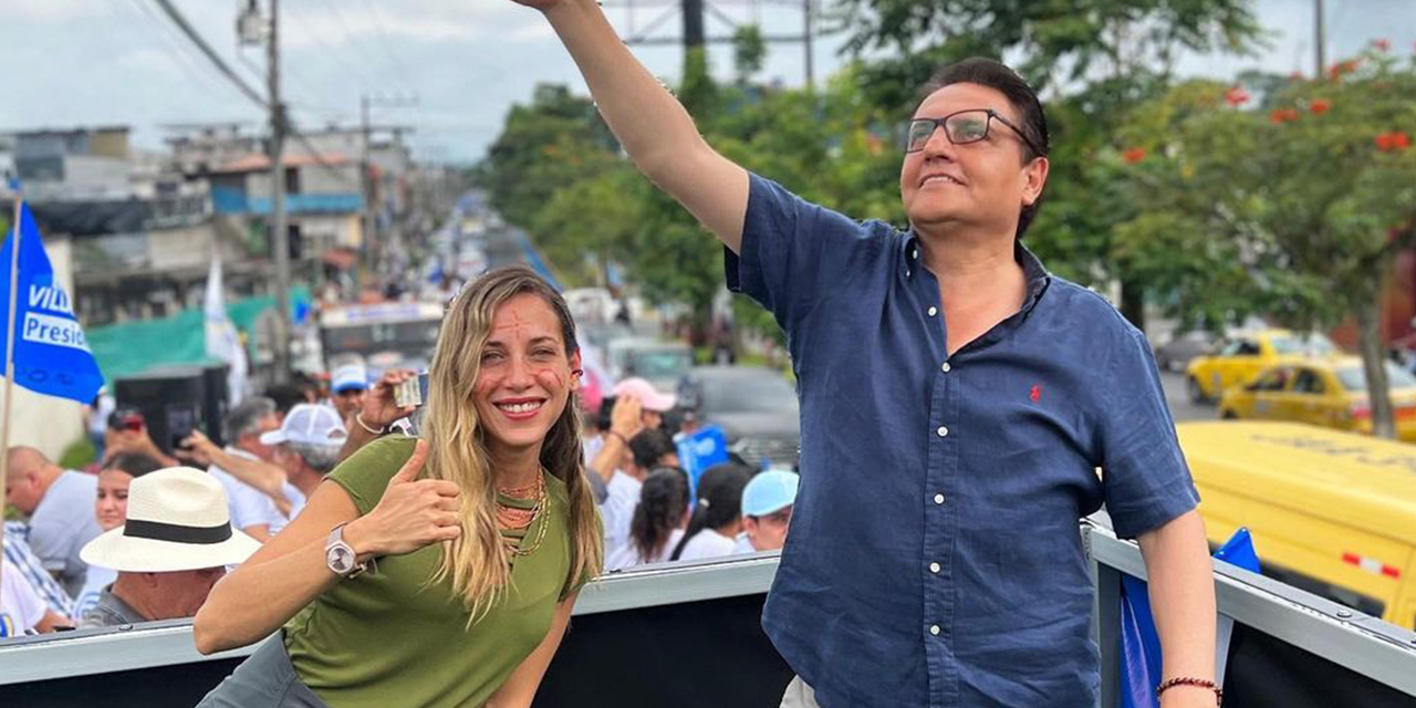 Andrea González Náder y Fernando Villavicencio