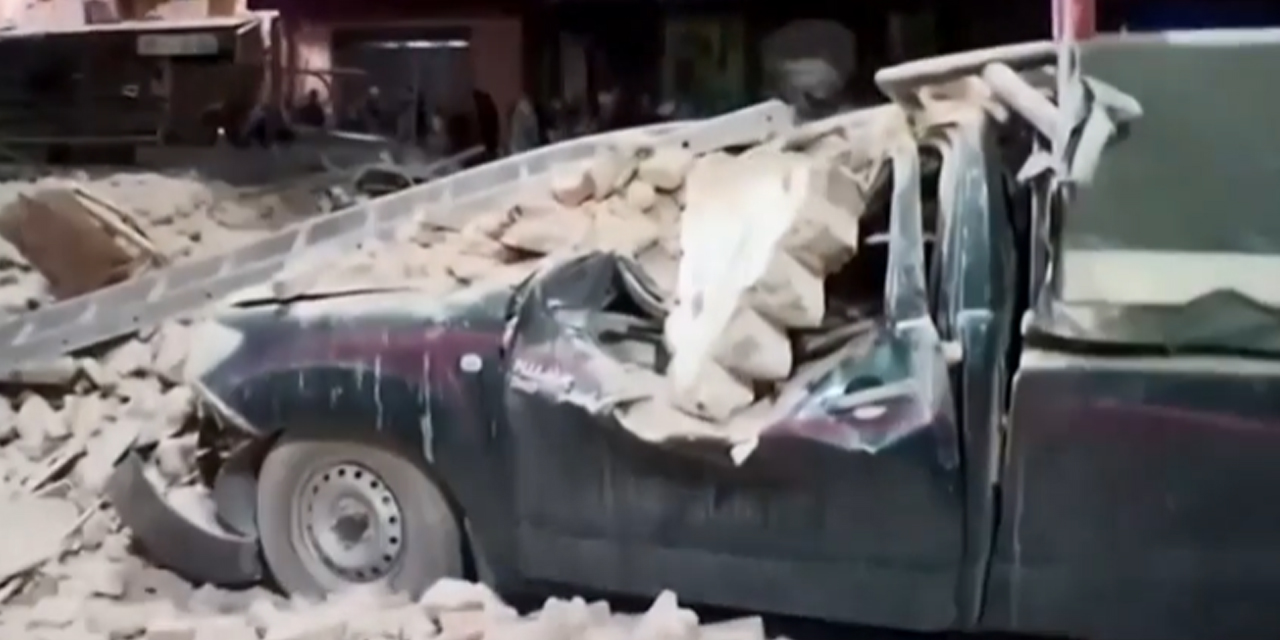 Los escombros después del terremoto