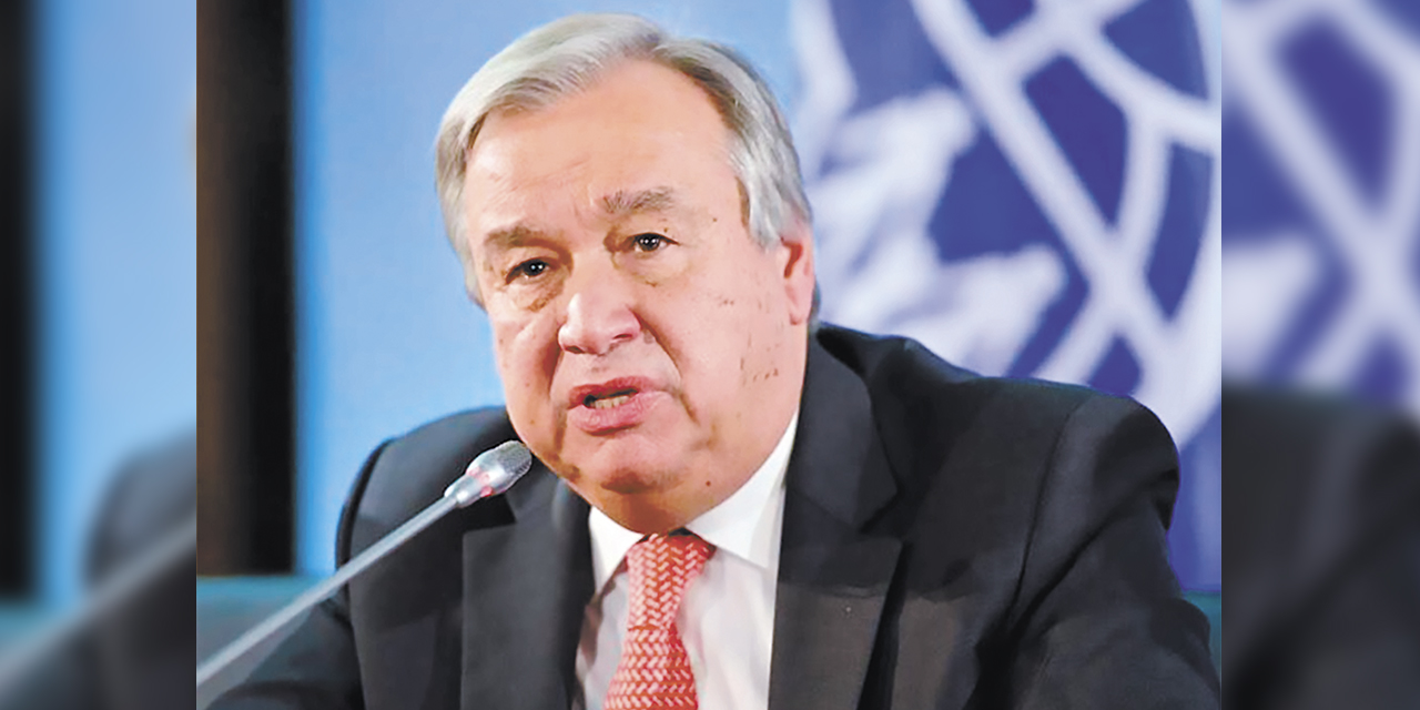El secretario general de las Naciones Unidas, António Guterres. | Foto: Prensa Latina