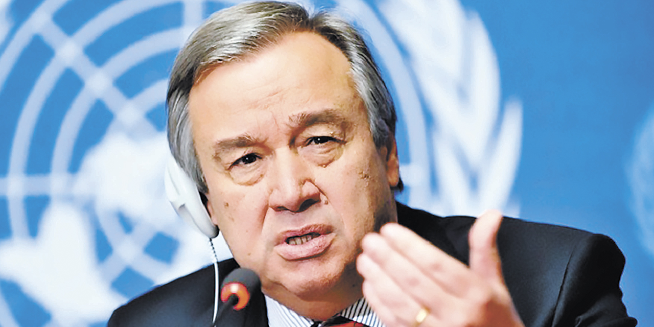El secretario general de Naciones Unidas, António Guterres.