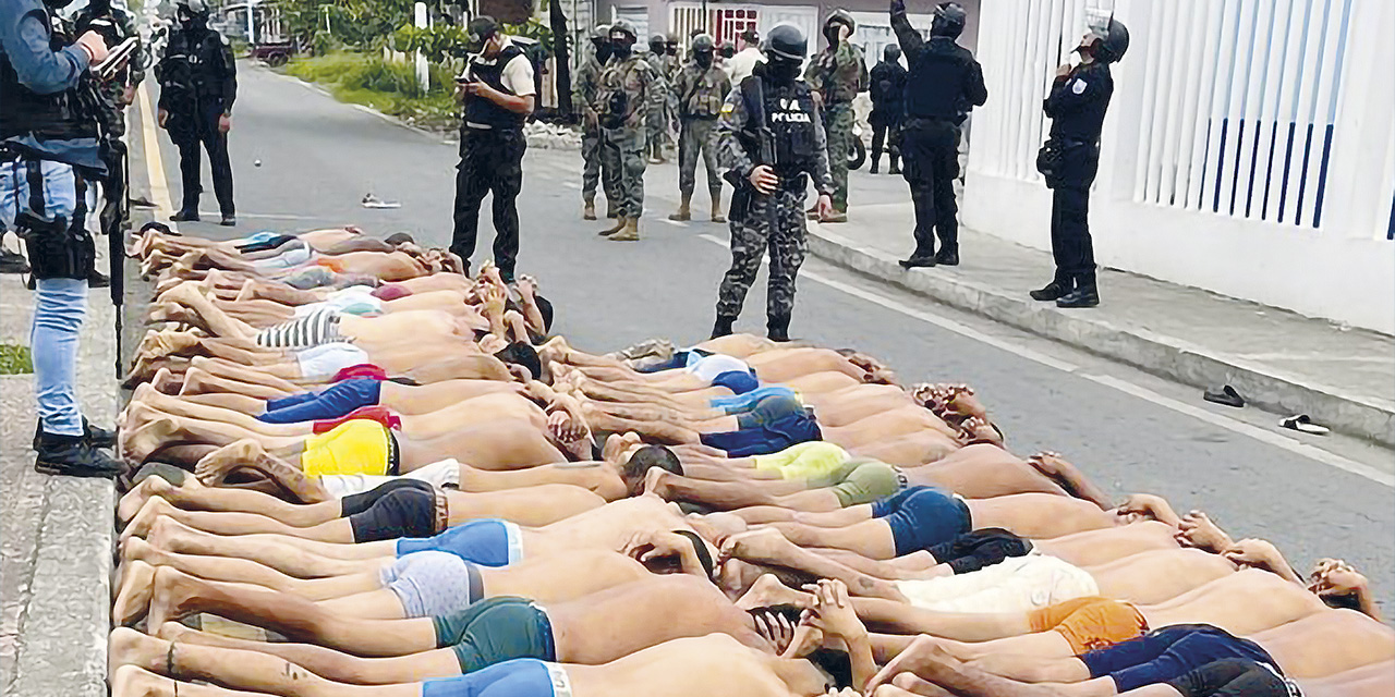Aprehensión de unos 40 presuntos miembros de organizaciones terroristas. | Foto: Prensa Latina