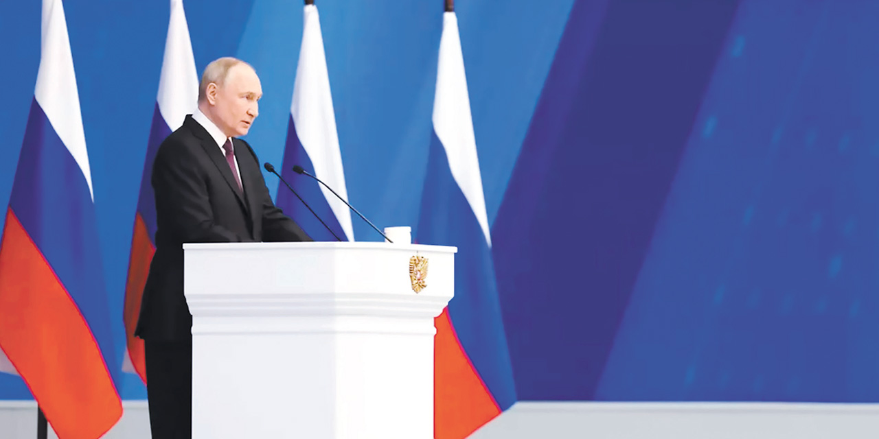 Vladímir Putin durante una de sus intervenciones. Foto: Sputnik