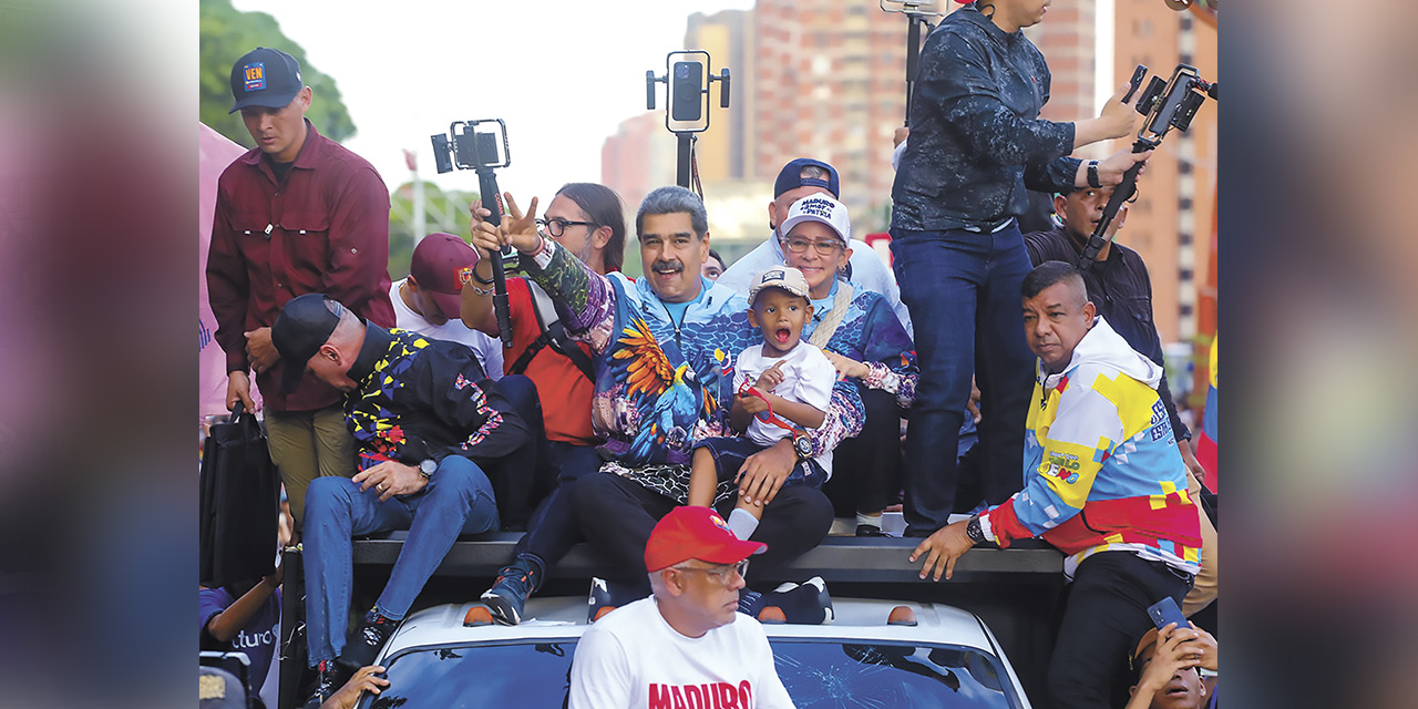 El presidente Maduro en el cierre de la campaña electoral. | Foto: Presidencia Venezuela