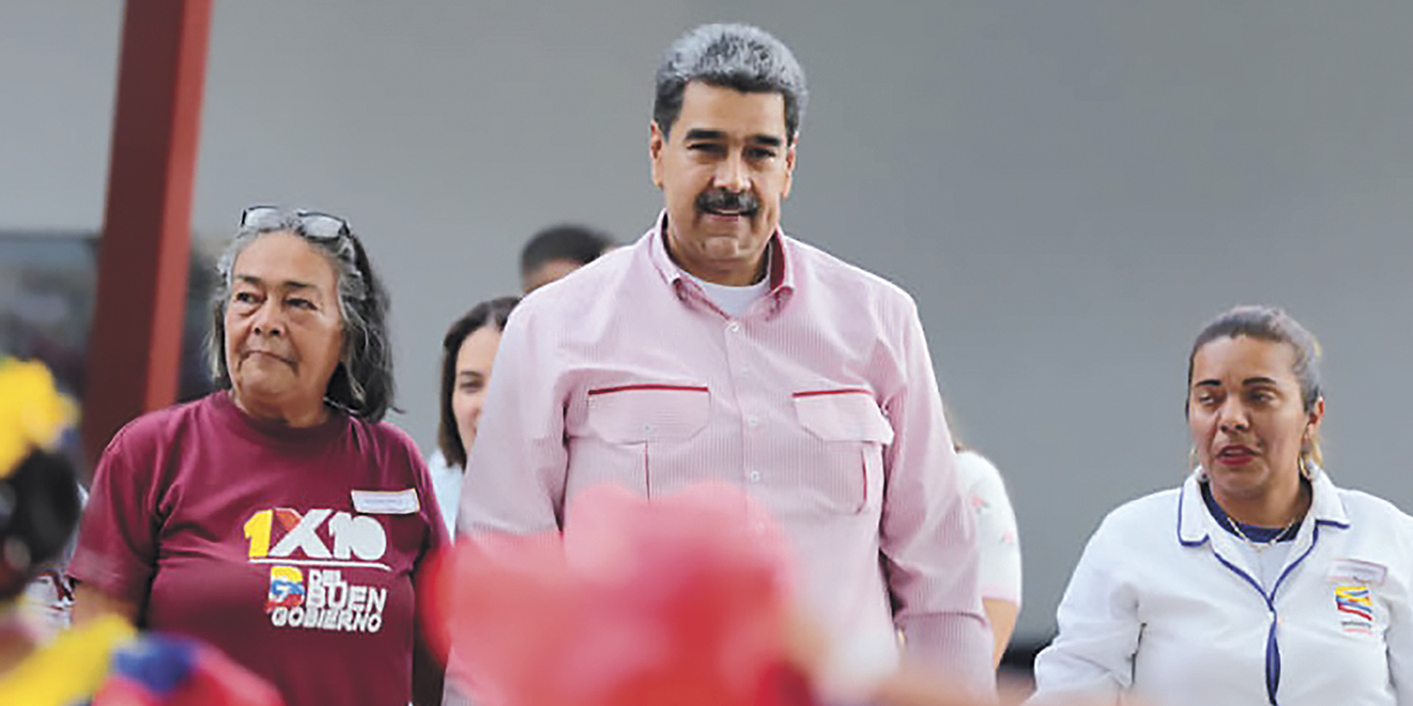 Maduro, unos días antes de las elecciones presidenciales del domingo 28 de julio.