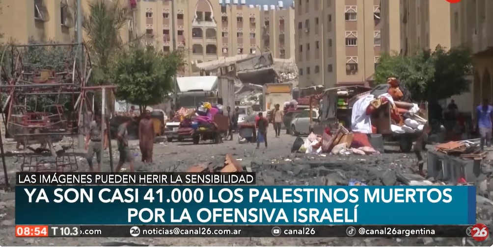El número de muertos en Gaza es noticia mundial. Captura de pantalla