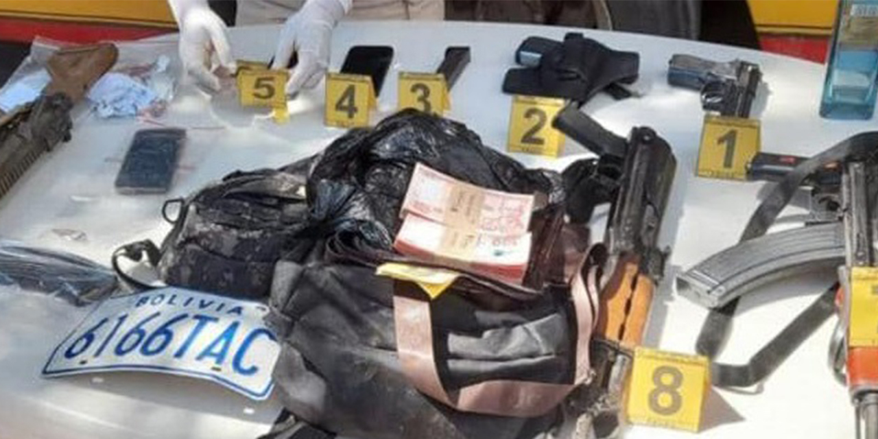 Algunas de las armas colectadas de los sospechosos. (Foto: Archivo)