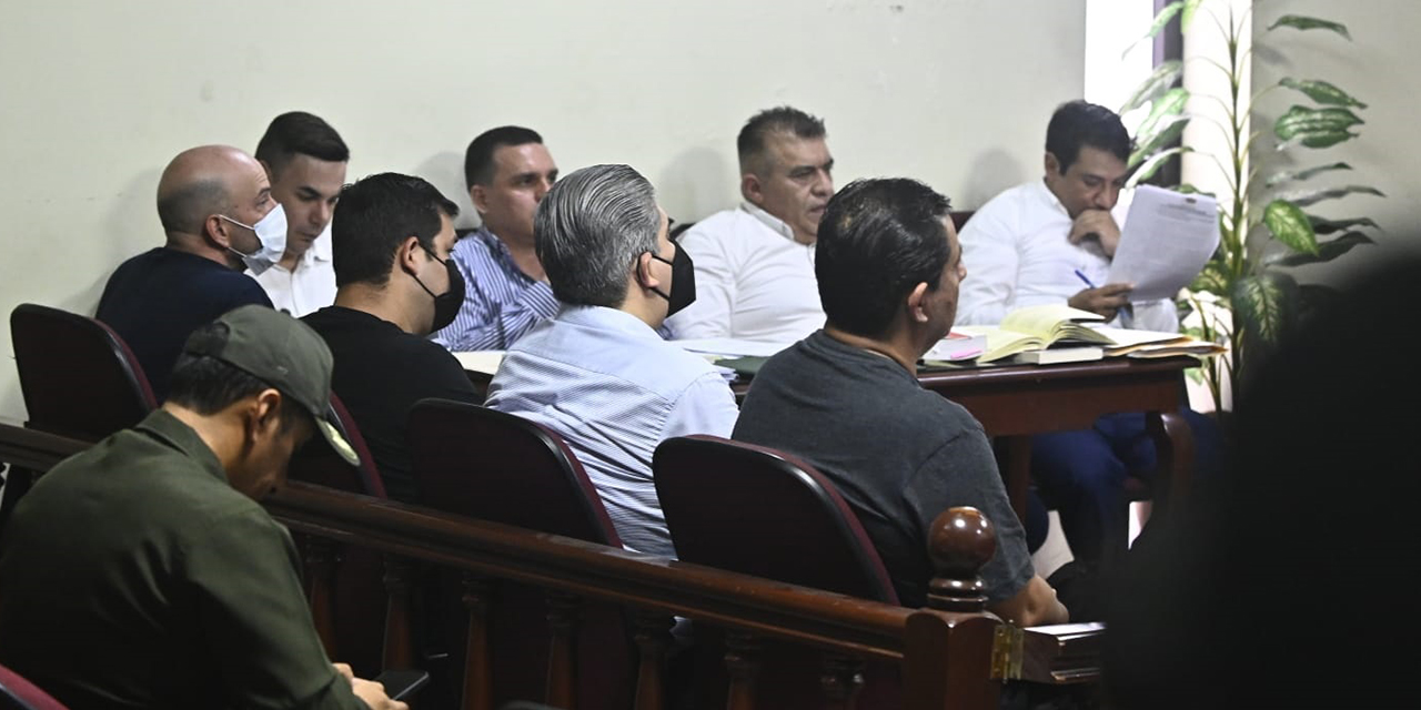 La audiencia de medidas cautelares de los ejecutivos del Banco Fassil. (Foto: APG)