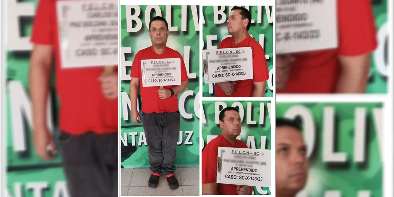 La Policía Boliviana aprehendió a Carlos D. P. S. D. vinculado en el caso de envío de droga a Polonia. | Foto: RRSS