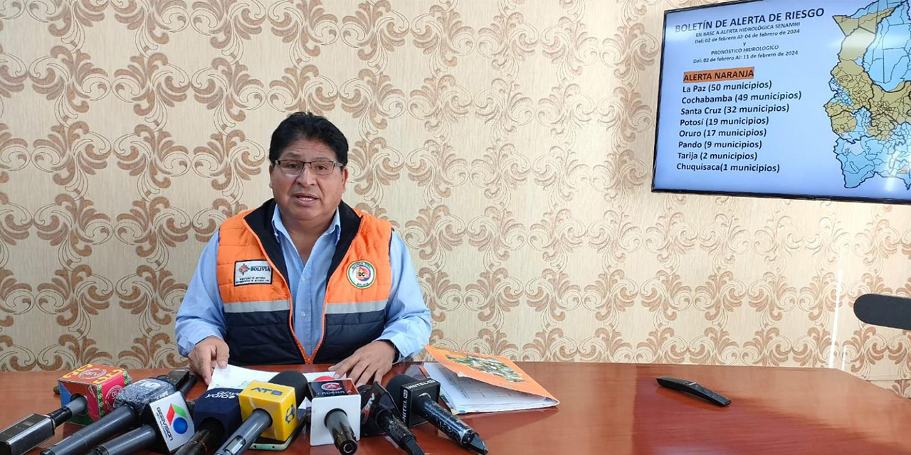 Defensa Civil exhorta a gobernaciones y alcaldías a tomar previsiones ante alerta naranja