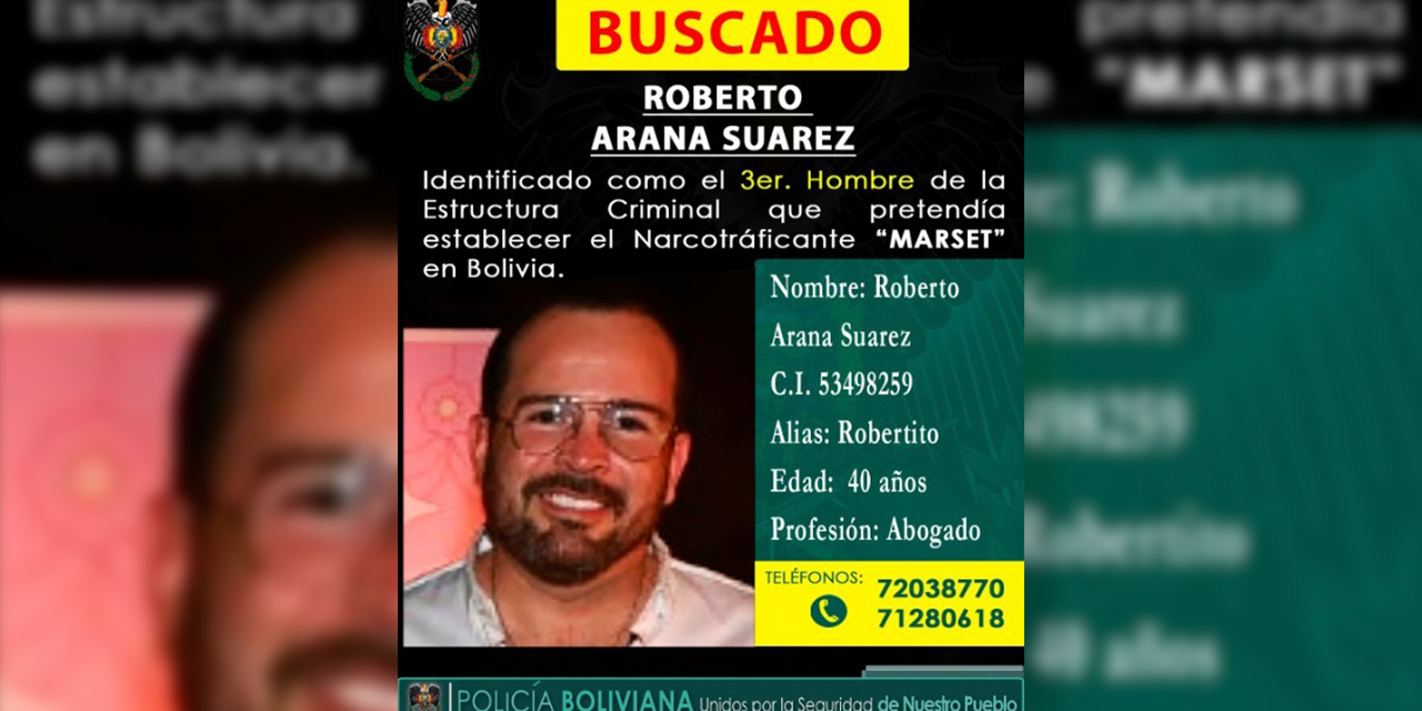El afiche que la Policía Boliviana hizo circular antes. Foto: RRSS