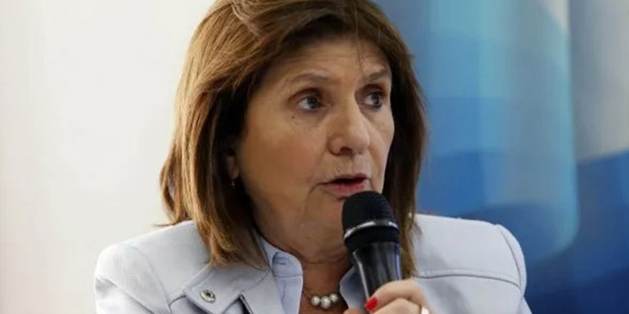 Patricia Bullrich, ministra de Seguridad de la Nación. Foto: RRSS