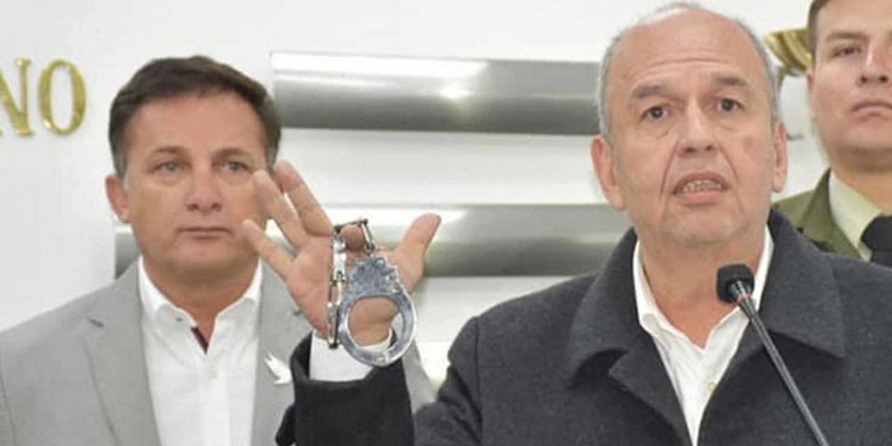 Luis Fernando López y Arturo Murillo en 2020. Foto: RRSS