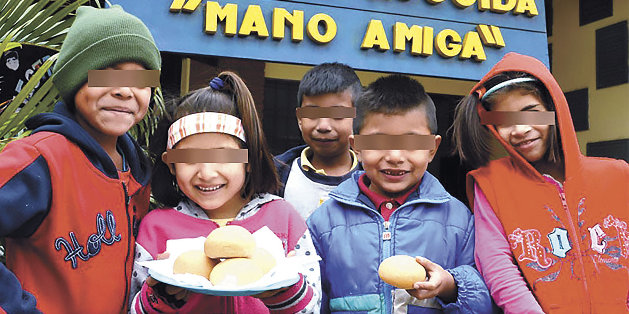Niños de una casa de acogida en Santa Cruz de la Sierra.