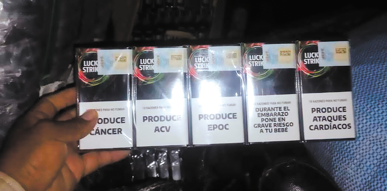 Aduana Nacional incauta cigarrillos de contrabando. Foto: Aduana NacionalAduana Nacional incauta cigarrillos de contrabando. Foto: Aduana Nacional