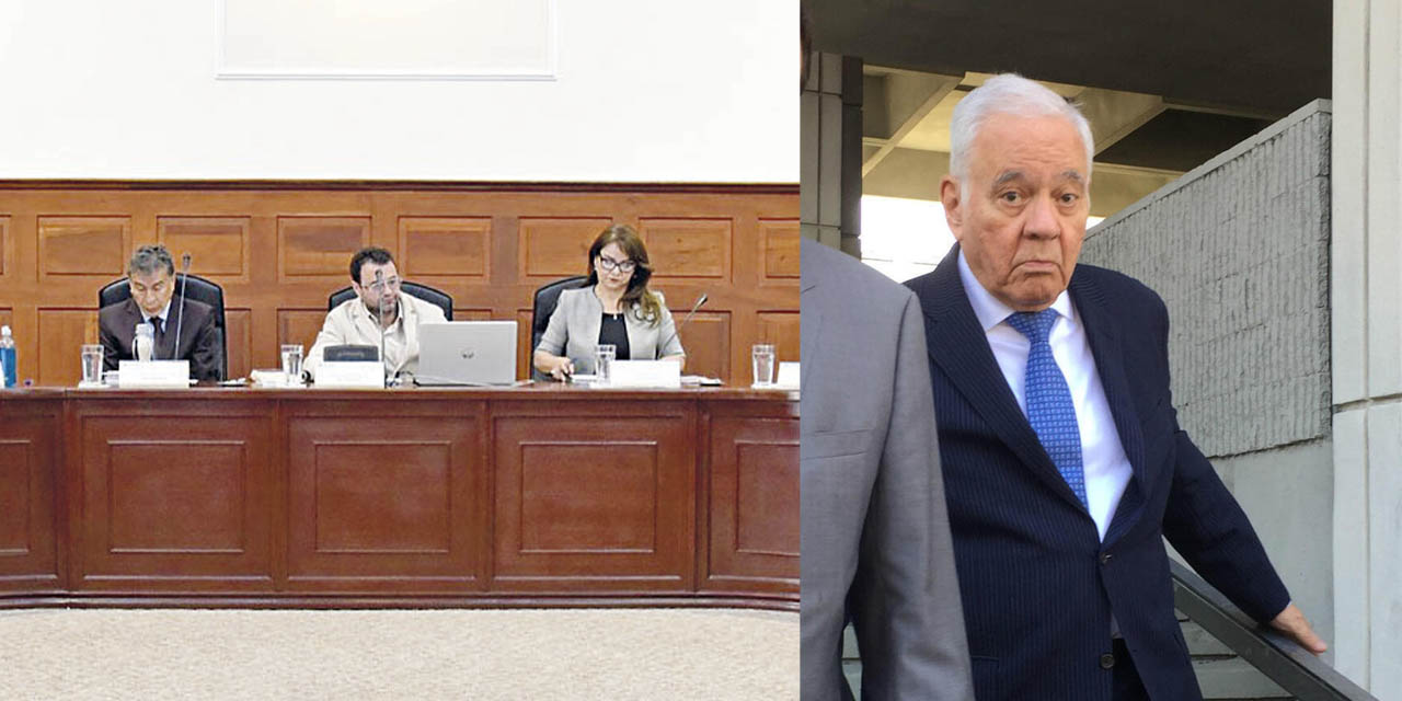 El tribunal que sentenció a Gonzalo Sánchez de Lozada. Foto composición