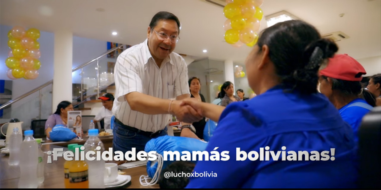 Presidente rinde su homenaje a las madres bolivianas: “No hay amor más grande que el de una madre”