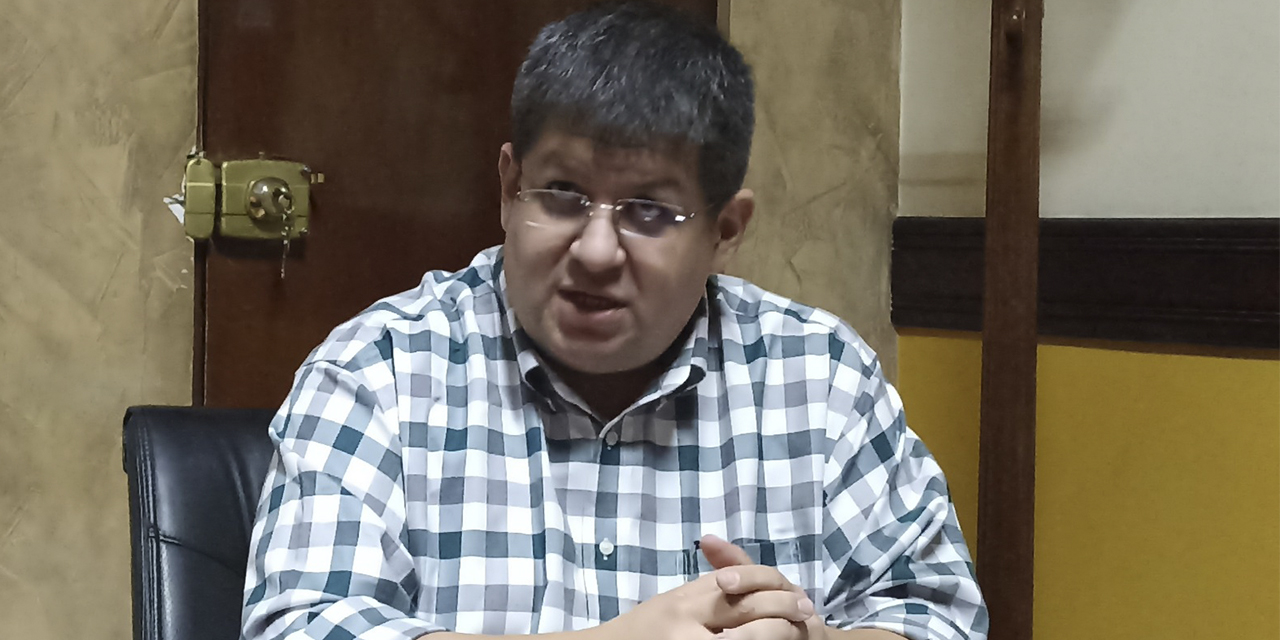 El director general de Trabajo, Yecid Mollinedo.