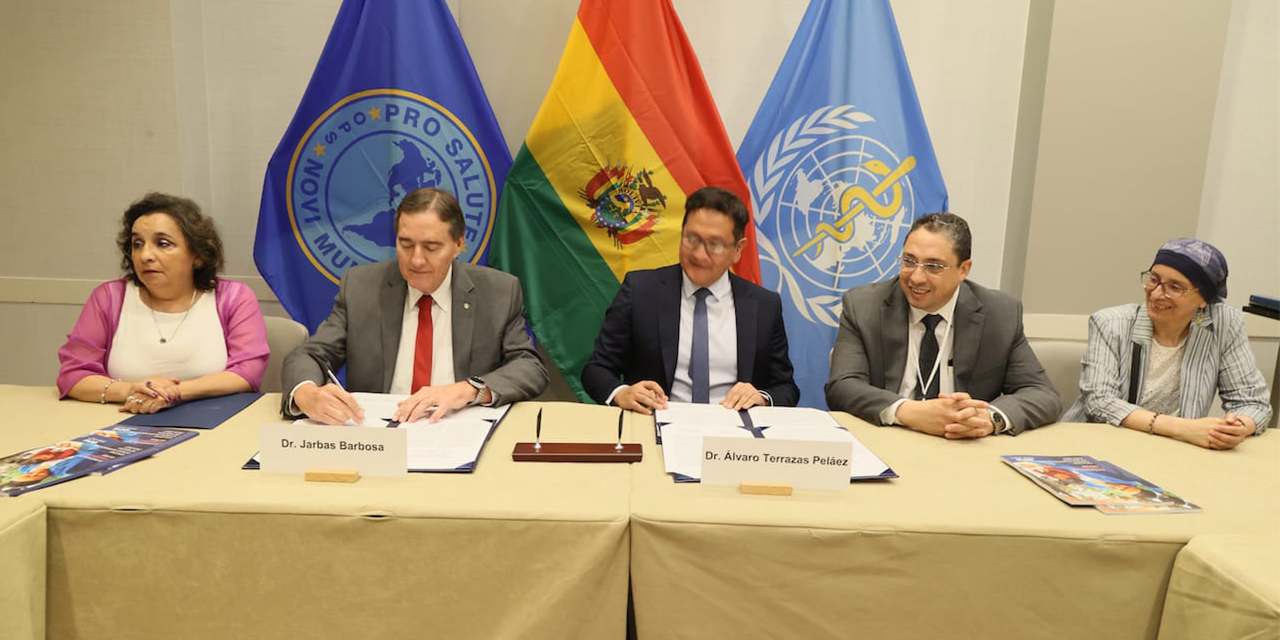 Bolivia y OPS firman nota estratégica para asegurar impacto en la salud de la población boliviana