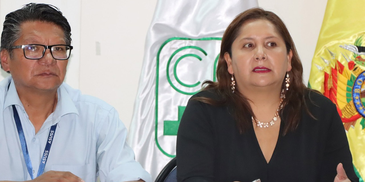 La viceministra de Seguros de Salud y Gestión del Sistema Único de Salud, Alejandra Hidalgo