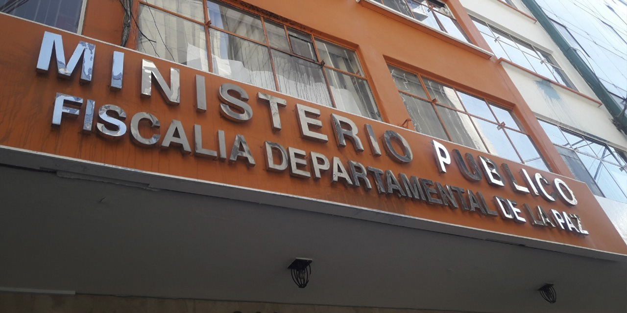 Fiscalía Departamental de La Paz. Foto: Archivo ABI