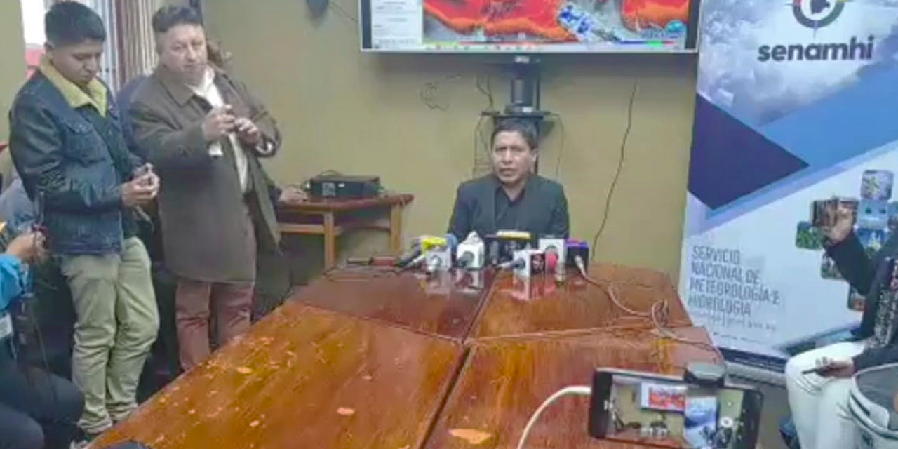 El director del Senamhi, Hugo Mamani.