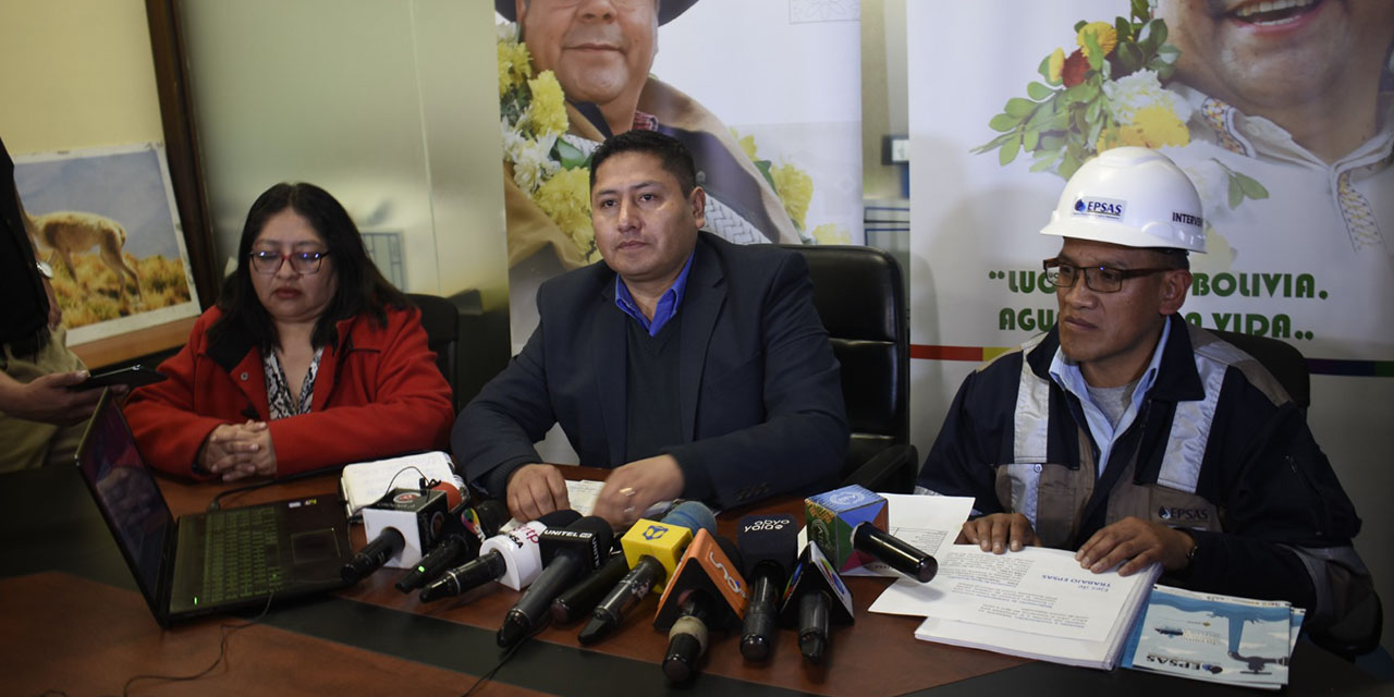 Gobierno garantiza agua para La Paz, El Alto y Viacha, invirtió más de $us 100 millones en represas