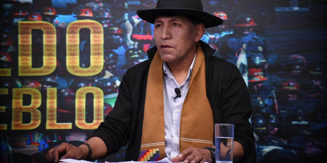 Secretario de la Confederación Sindical Única de Trabajadores Campesinos de Bolivia (Csutcb), Efraín Mollo