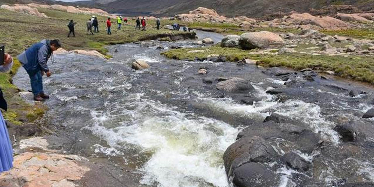 El sistema de bombeo de La Palca abastecerá de agua a la ciudad de Potosí.  | Foto: RRSS