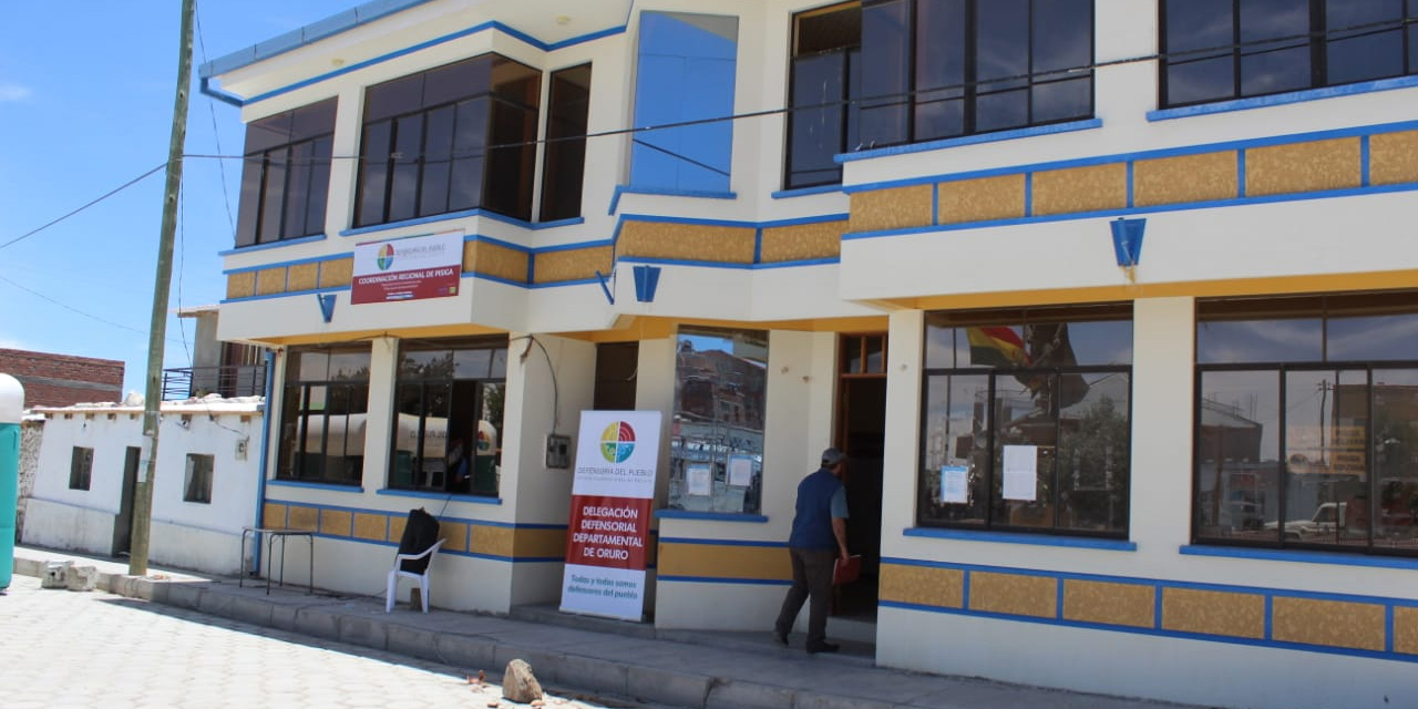 La nueva oficina de la Defensoría del Pueblo, en la población fronteriza de Pisiga. | Foto: Defensoría del Pueblo