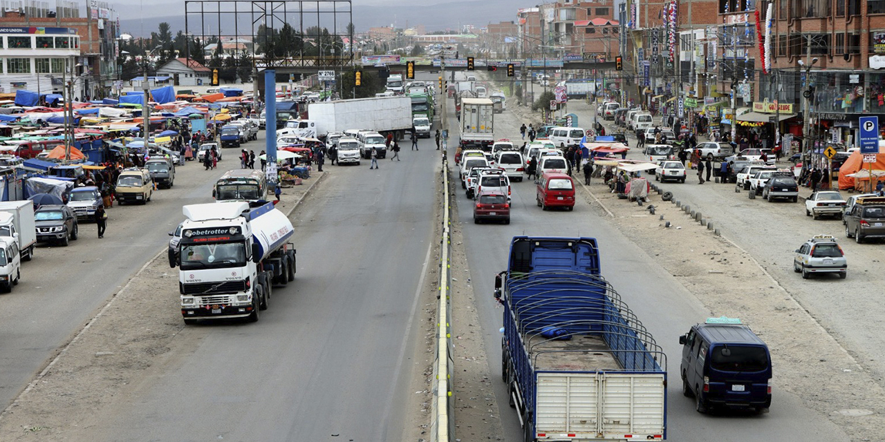 El tramo SenkataApacheta, en El Alto.