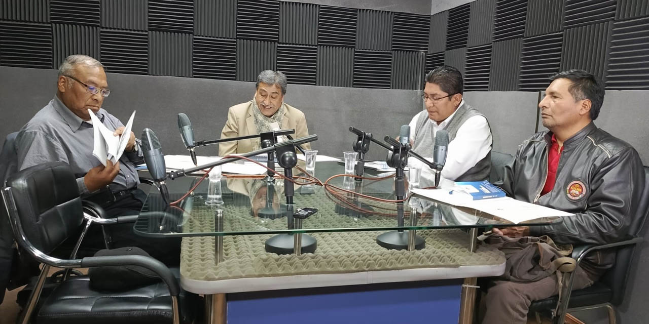 Panelistas entrevistados en el programa radial de las RPO. | Foto: RPO