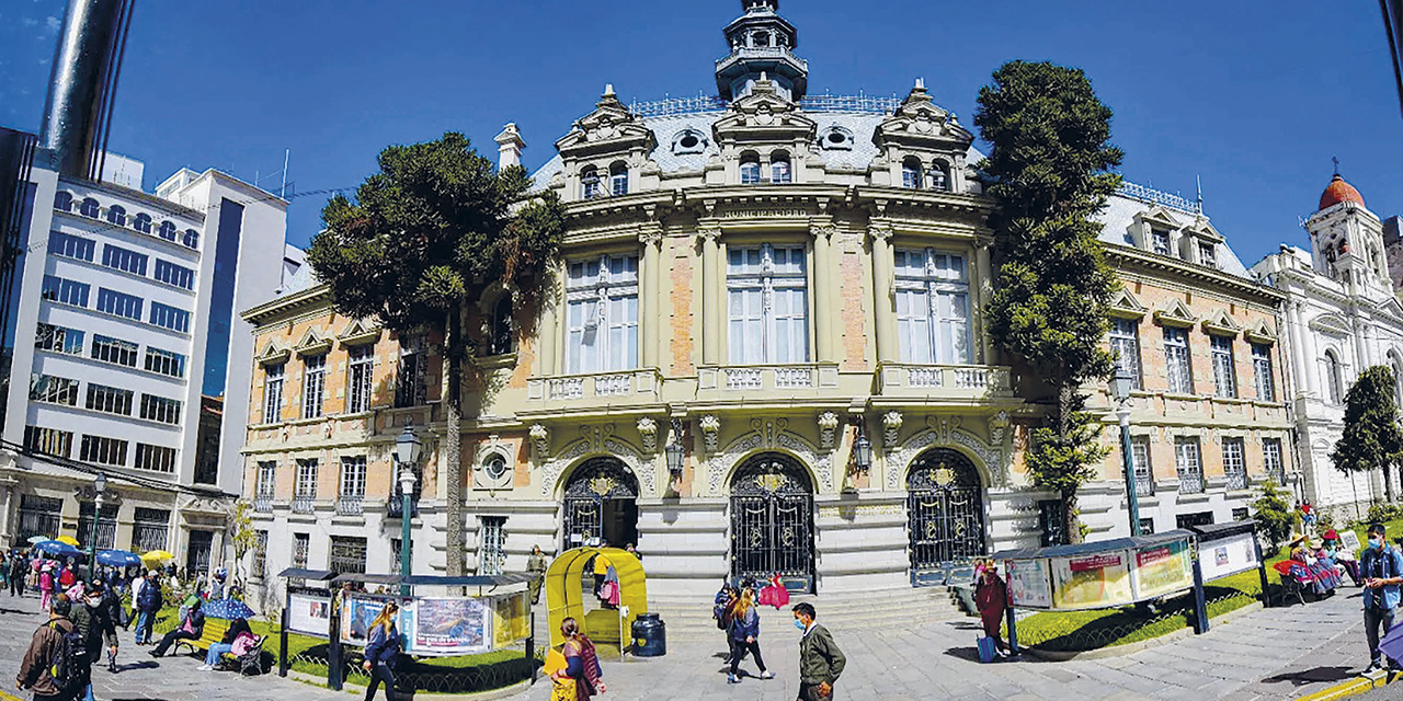 Frontis de la Alcaldía de La Paz. | Foto: RRSS