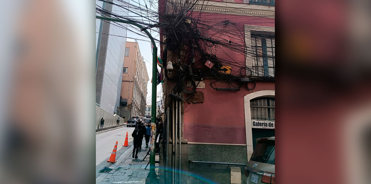 Concejal exige acciones para mejorar estética y seguridad ante proliferación de cables en La Paz