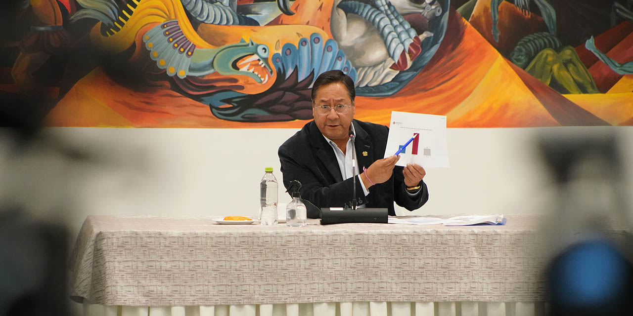 Arce: No tengo problema que me llamen como quieran, mientras Bolivia esté bien económicamente