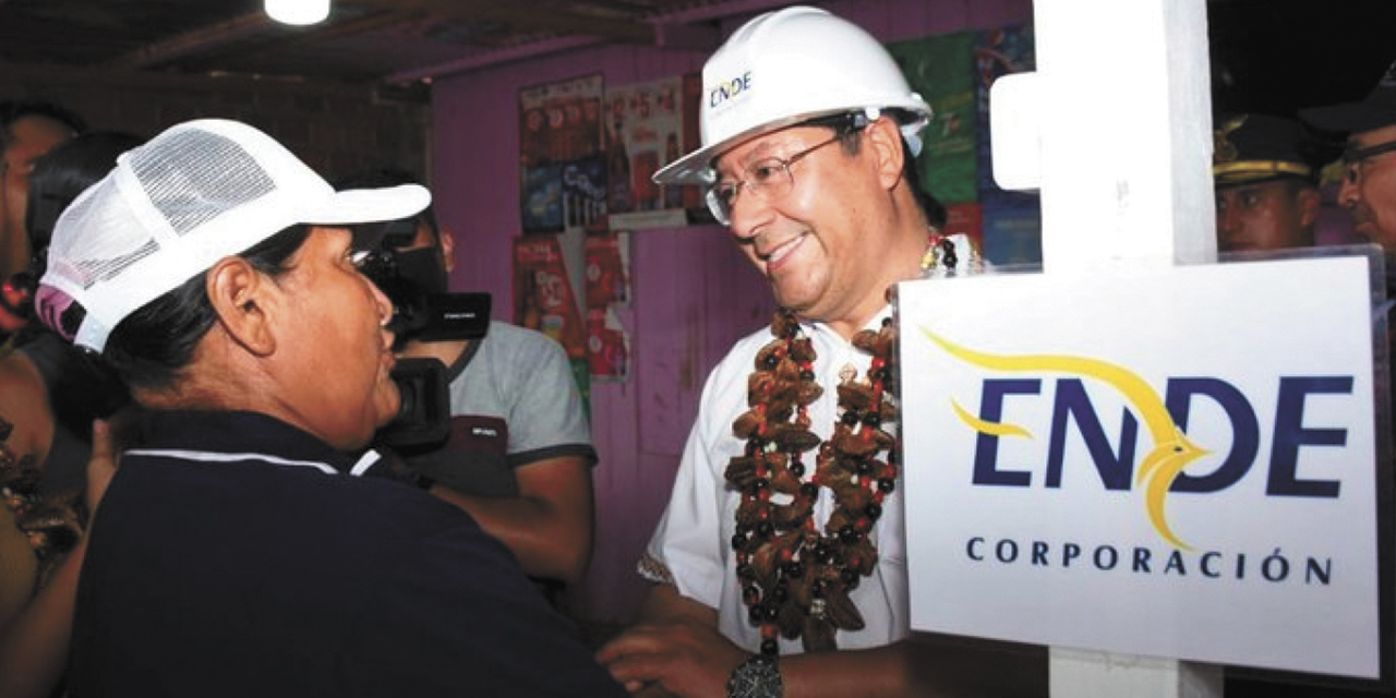 El presidente Arce decidió ampliar la Tarifa Dignidad hasta el año 2026. | Foto: ENDE