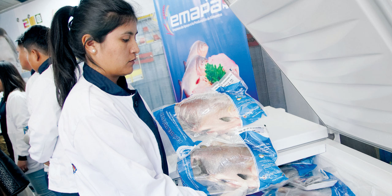 Los productos del Complejo Industrial Piscícola de Chimoré son de alta calidad. | Foto: Jorge Mamani.