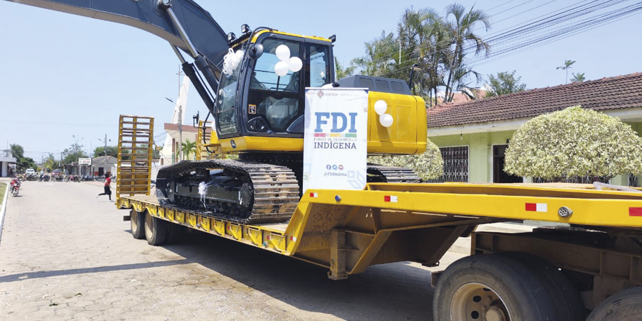 La maquinaria pesada contribuirá a la producción agrícola de la región. | Foto: MDRyT