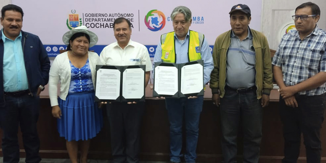 Suscripción del convenio intergubernativo.