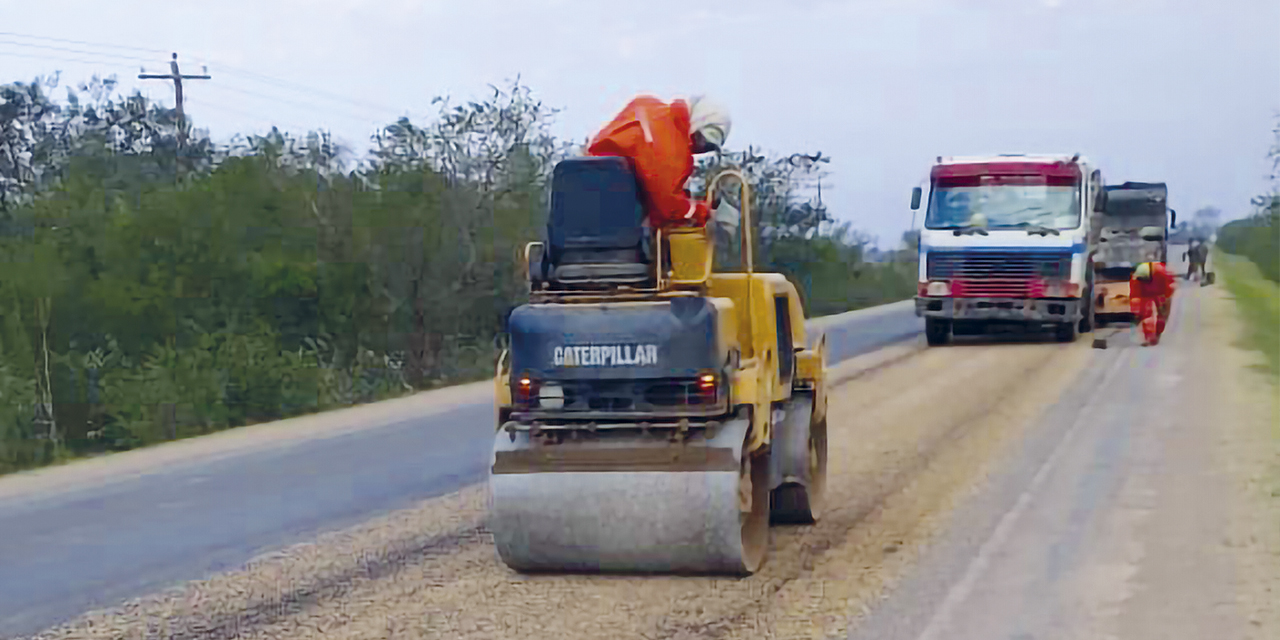 Los tramos Norte Integrado y Faja Norte son parte de una misma carretera en Yapacaní. | Foto: ABC