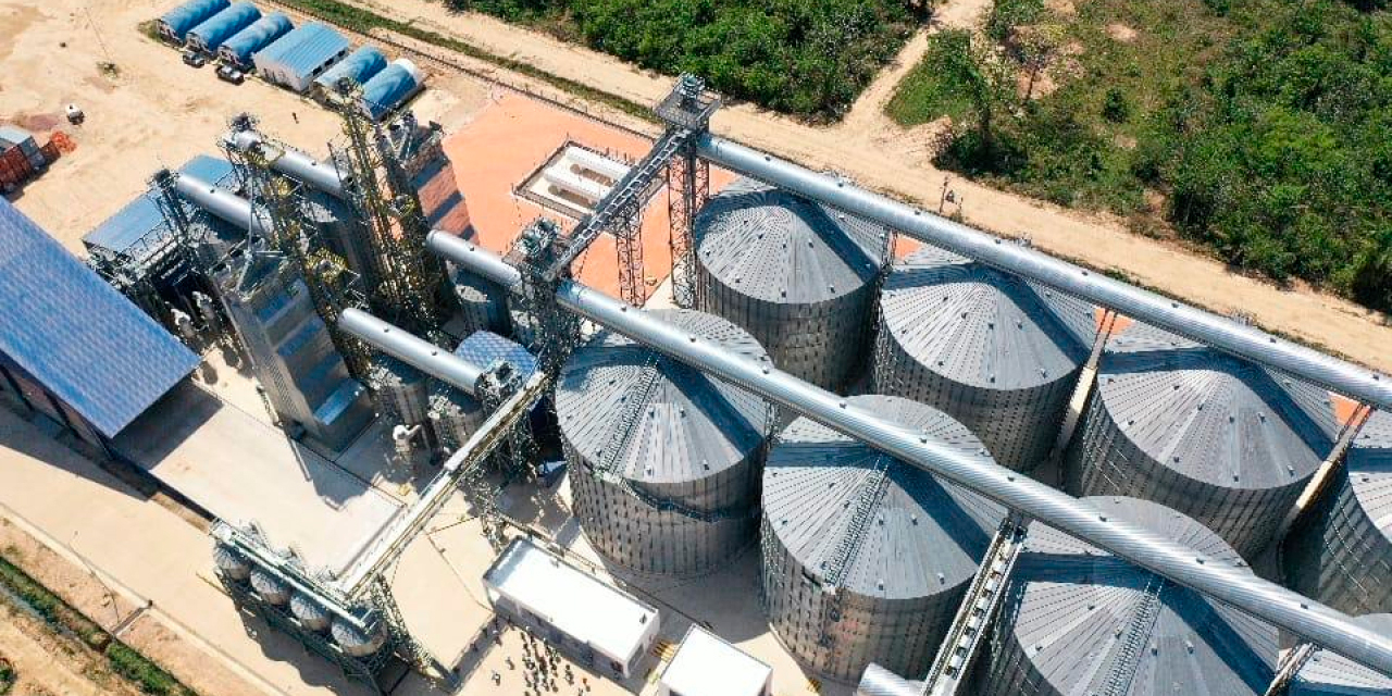El complejo industrial arrocero de San Andrés, en Beni. Foto: Archivo