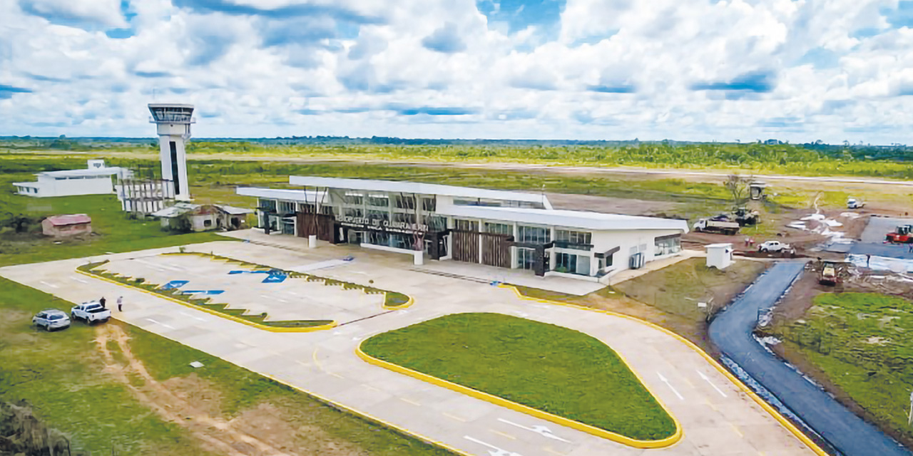 La terminal aérea de la fronteriza Guayaramerín. | Foto: ABI