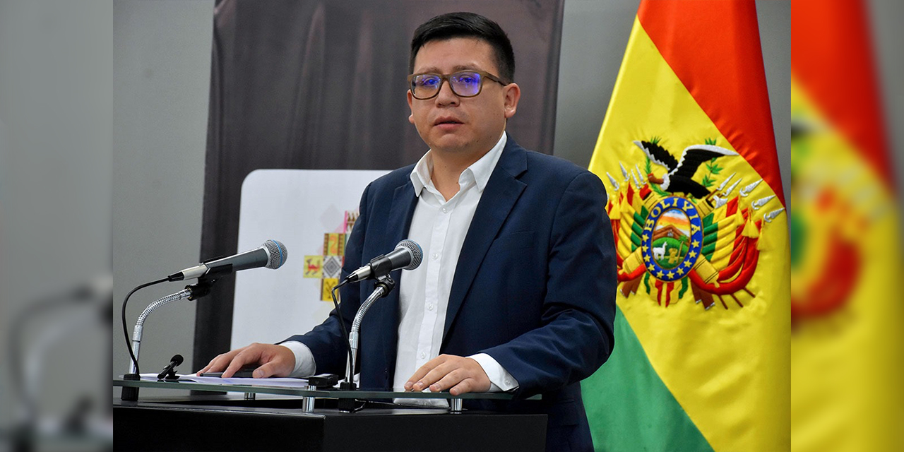 El ministro de Planificación del Desarrollo, Sergio Cusicanqui. 