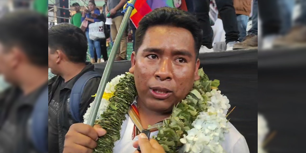 El ejecutivo del Consejo de Federaciones Campesinas de los Yungas (Cofecay), Ronald Salazar.