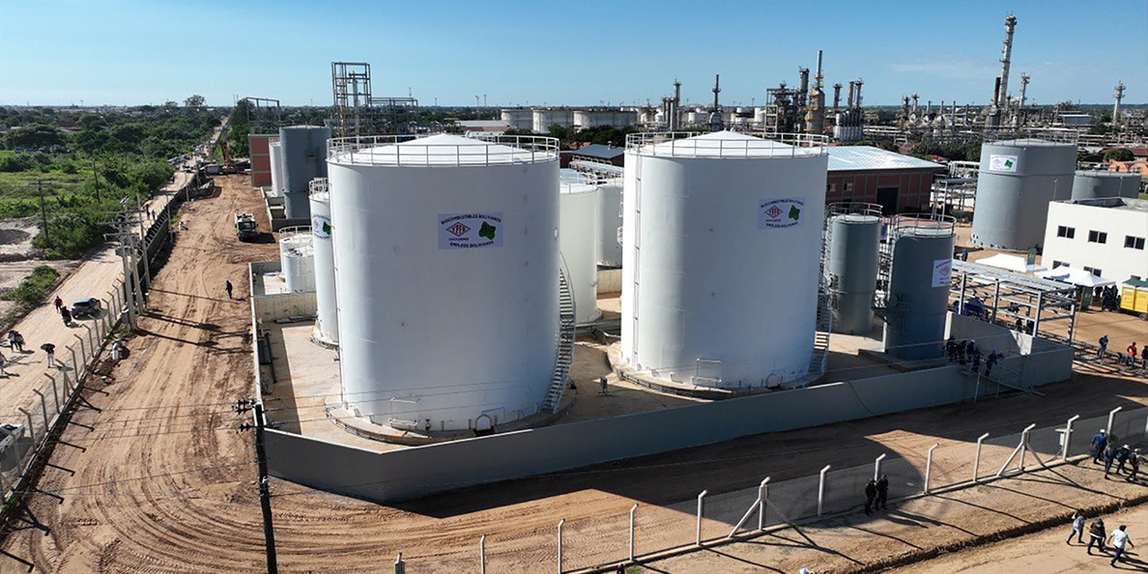 Con el funcionamiento de las tres plantas se prevé alcanzar una producción de 12 mil barriles de biodiésel al día. Foto: Presidencia