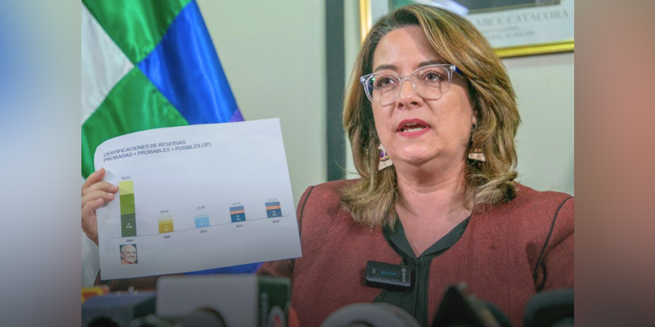 La asesora del Ministerio de Hidrocarburos y Energías, Rocío Molina. Foto: MHyE