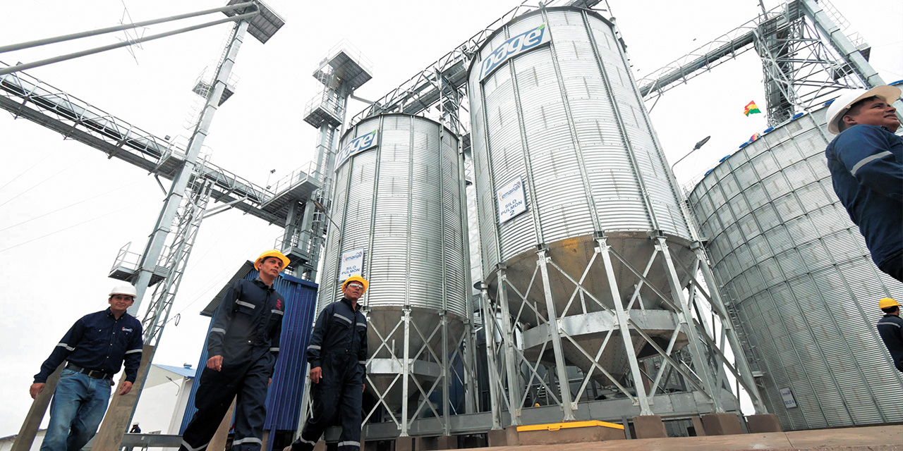 La planta de almacenamiento de granos en Yacuiba. Foto: MDPYEP