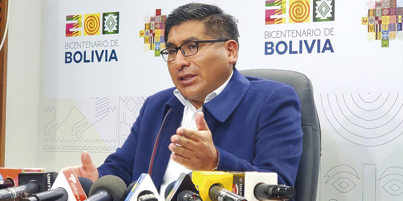 Néstor Huanca, ministro de Desarrollo Productivo. | Foto: MDPyEP