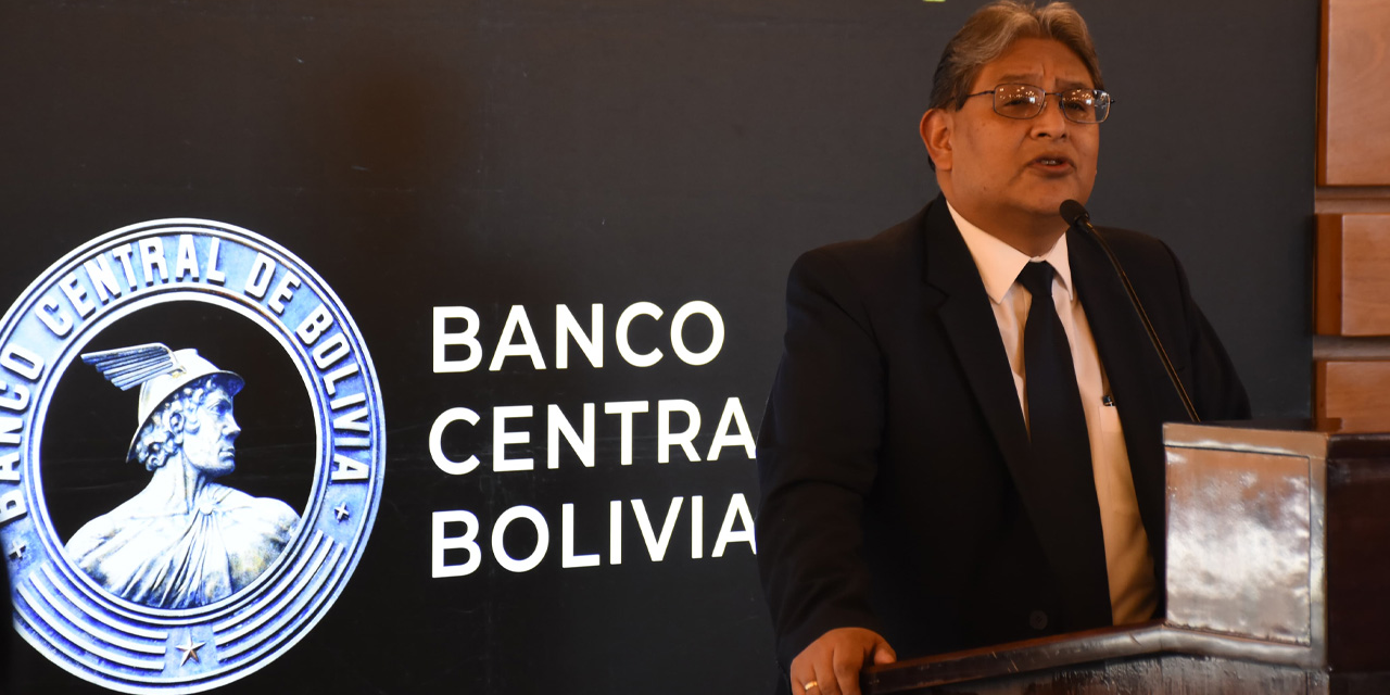 El presidente del Banco Central de Bolivia (BCB), Edwin Rojas. Foto: Archivo