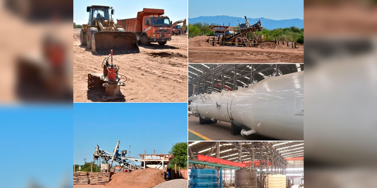 Avances de la construcción de la nueva industria en Villa Montes. Foto: Sedem.